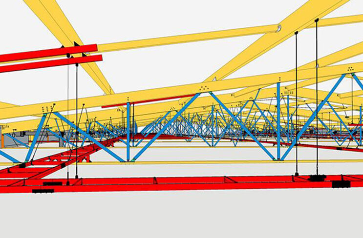 BIM Engineering Fabrikhallen in den Niederlanden