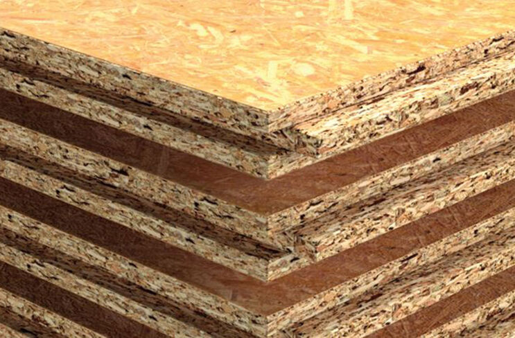 OSB-Platten Querschnitt