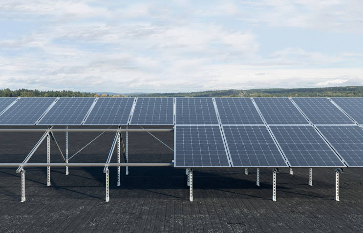 Fissaggio pannelli fotovoltaici tetto piano