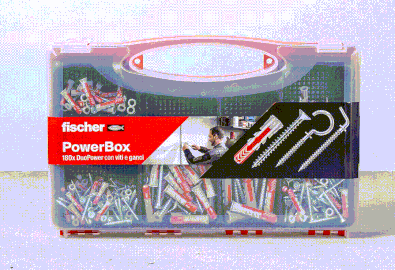 Conosci le pratiche valigette di tasselli assortiti fischer? Per non restare mai senza!