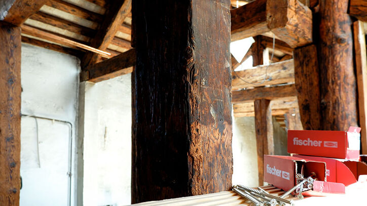 Tetto in legno a Venezia