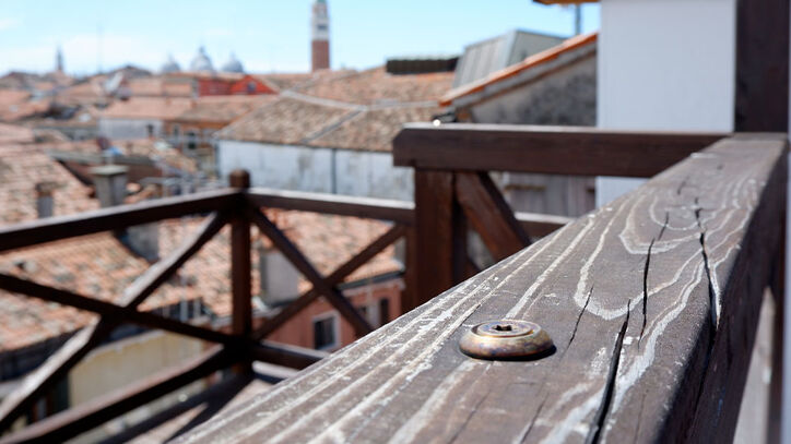 Tetto in legno a Venezia