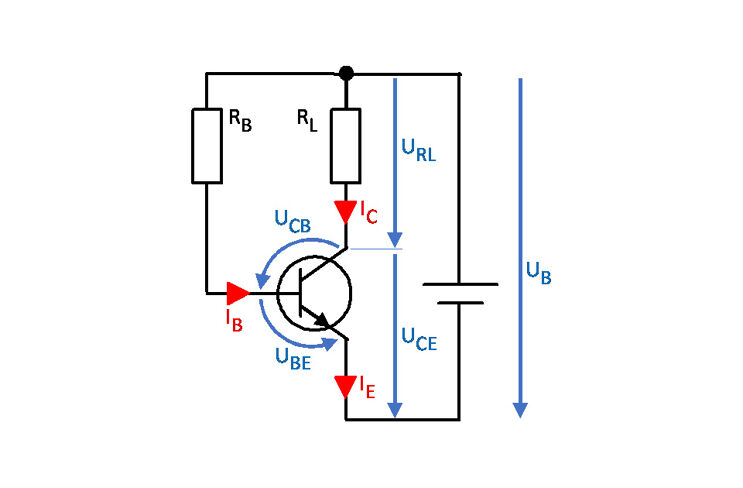 Transistorschaltung Spannungen Ströme