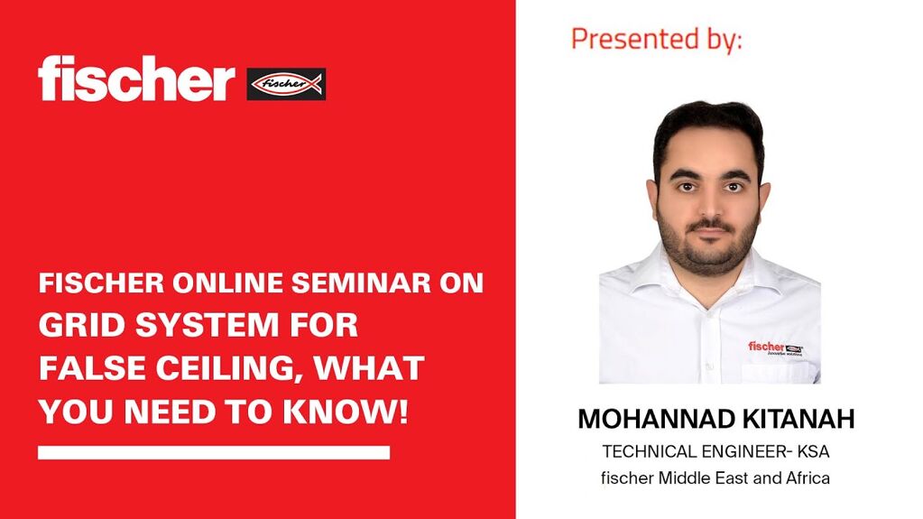 fischer Online Seminar on  Grid System for false ceiling What you need to know