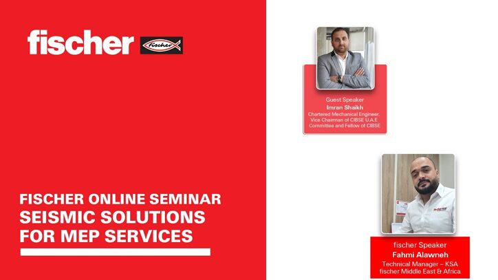 fischer online seminar on Seismic Solutions for MEP services
