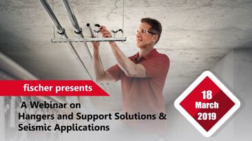 fischer Webinar on Hangers and Support Solutions  Seismic Applications