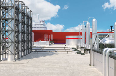 Anwendungsbeispiele für WHG konforme Verankerungen Schiffshafen mit Öltankschiffshafen mit Öltanks