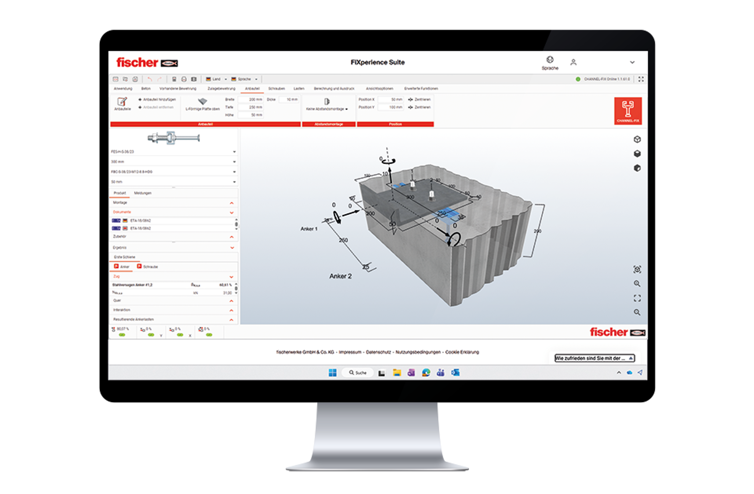 Fixperience Software Bemessungs-Software FiXperience - fischer Austria