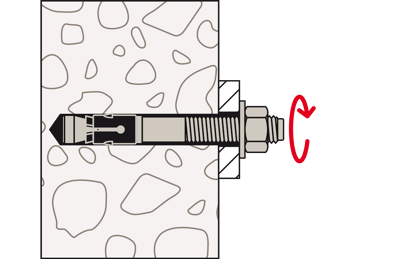FAZ II Hutmutter Markisenbefestigung