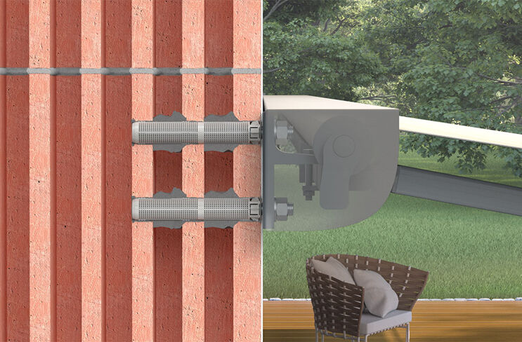   fischer Durchsteckankerhülse FIS H K für besonders sichere Verankerung im Lochstein-Mauerwerk