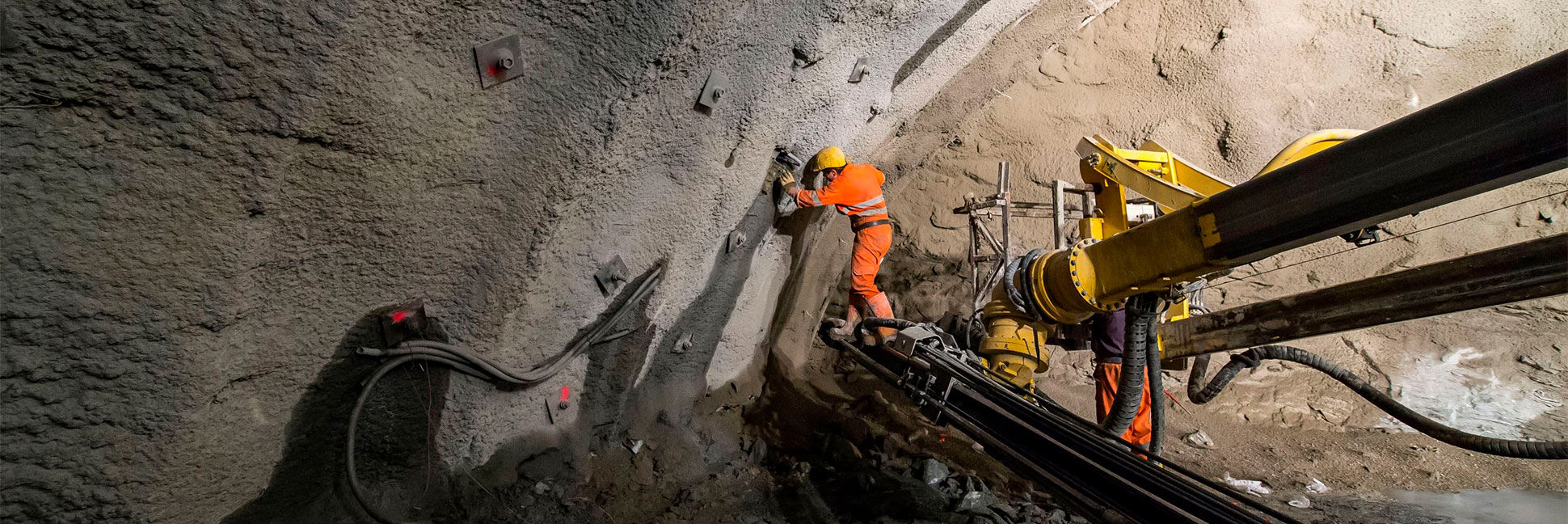 fischer fixings in the Brenner Base Tunnel