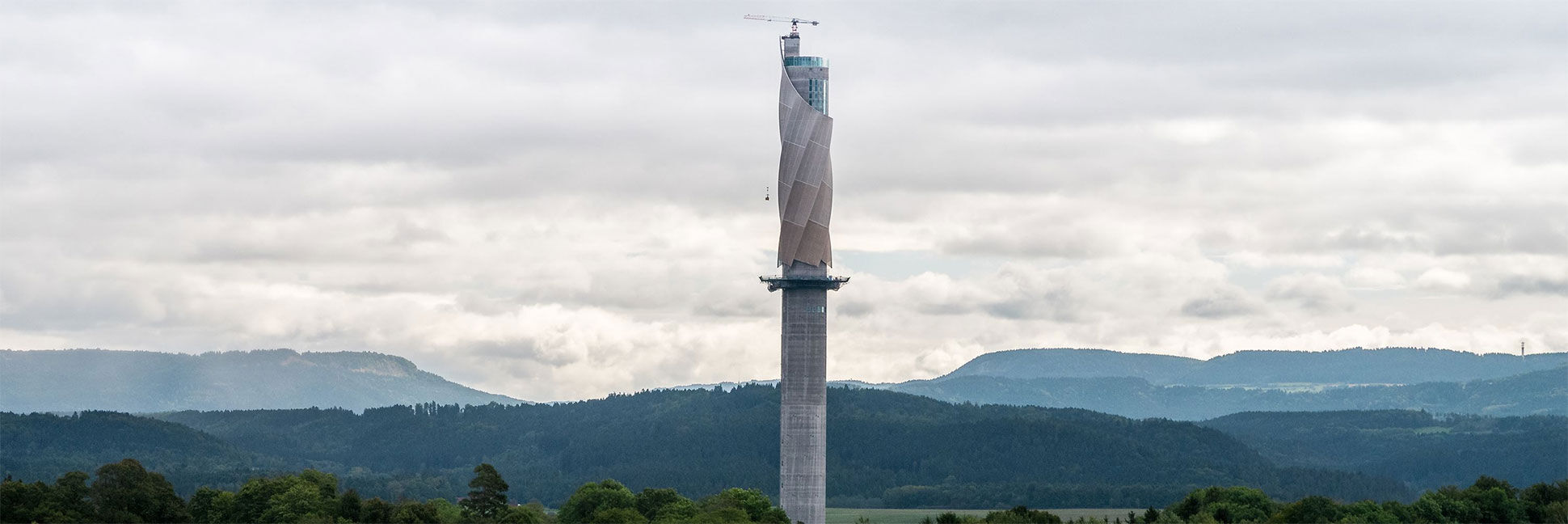 fischer Schwerlastdübel im Aufzugstest-Turm von thyssenkrupp in Rottweil 