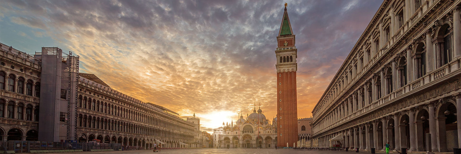 Le Procuratie Vecchie di Piazza San Marco.