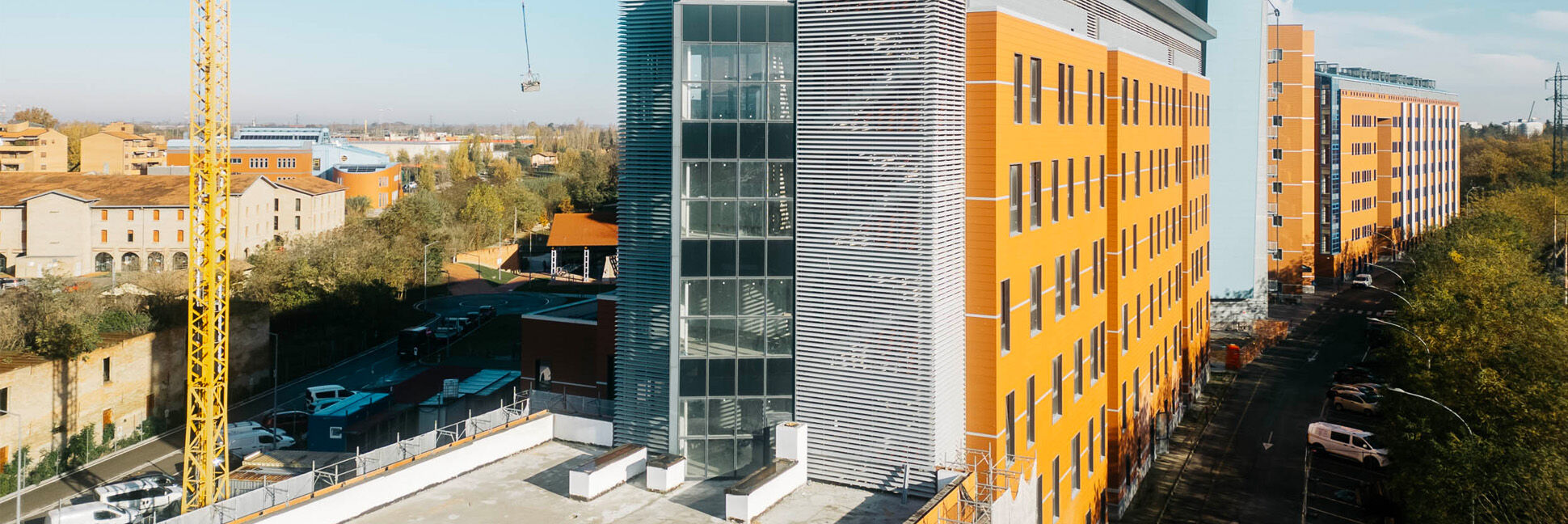 Headerbil Universität Bologna von oben