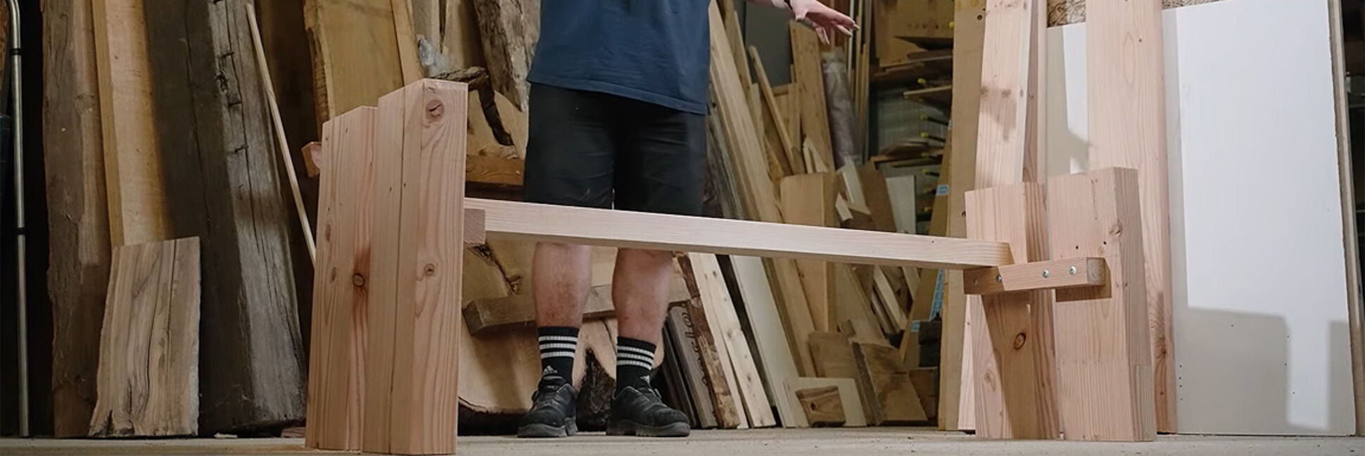 Gartenbank aus Lärchenholz 