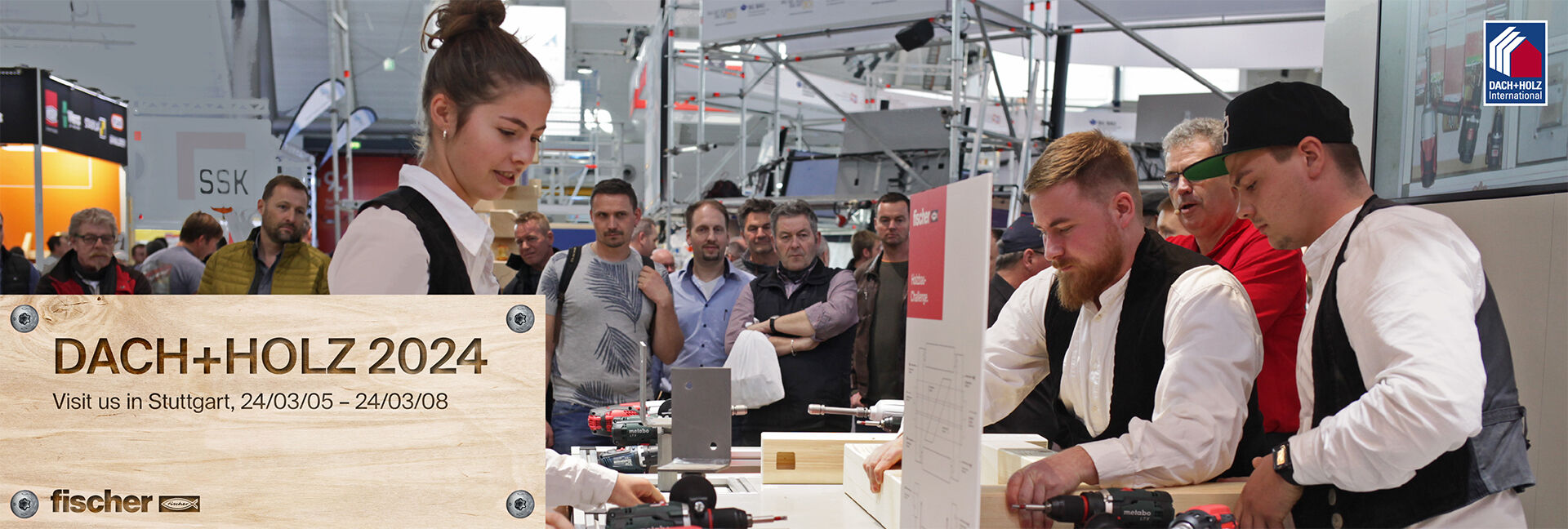 Messe Dach + Holz in Stuttgart.