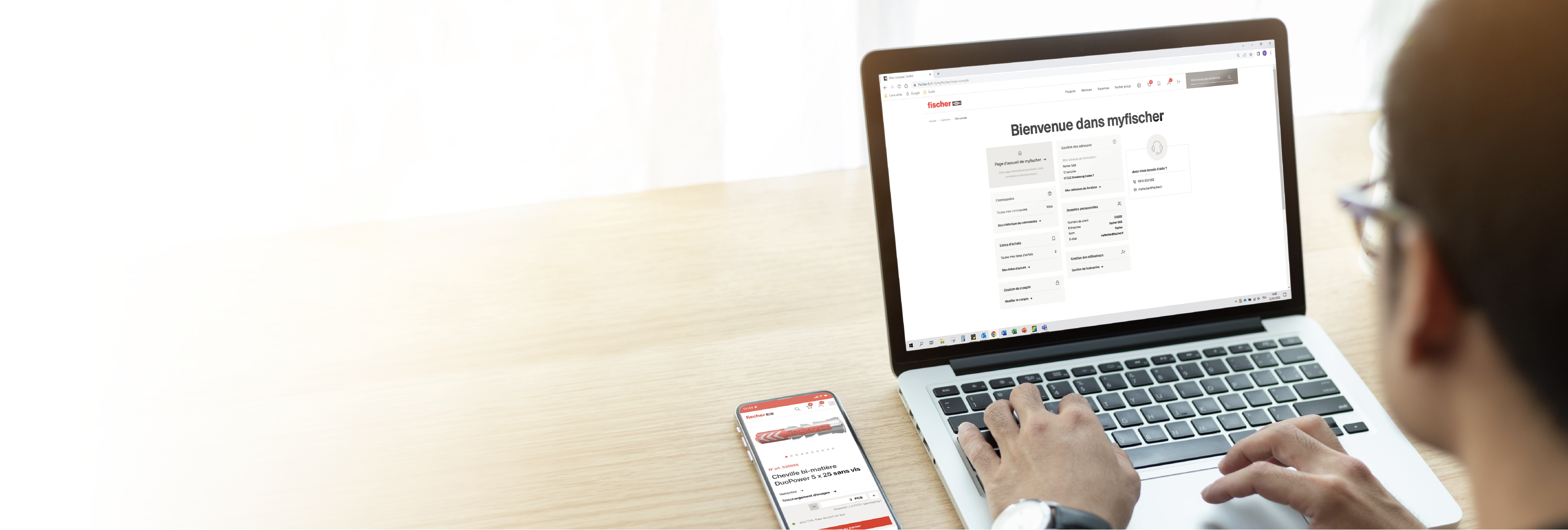 Portail en ligne myfischer