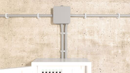 FASCETTA MURALE STABILE SISTEMA NPS CON BARRA E TASSELLO 80 mm INOX NERO FASCETTA MURALE STABILE SISTEMA NPS CON BARRA E TASSELLO 80 mm INOX NERO