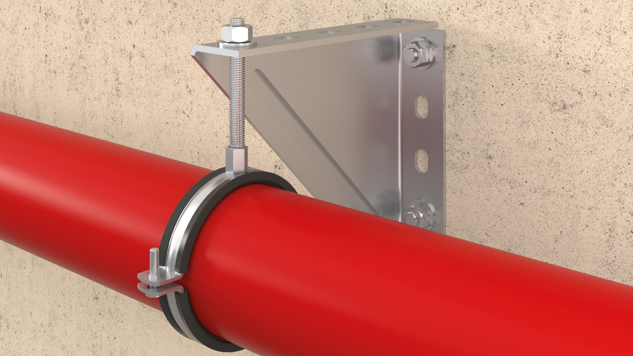 Heavy duty pipe clamp FRSM - metric