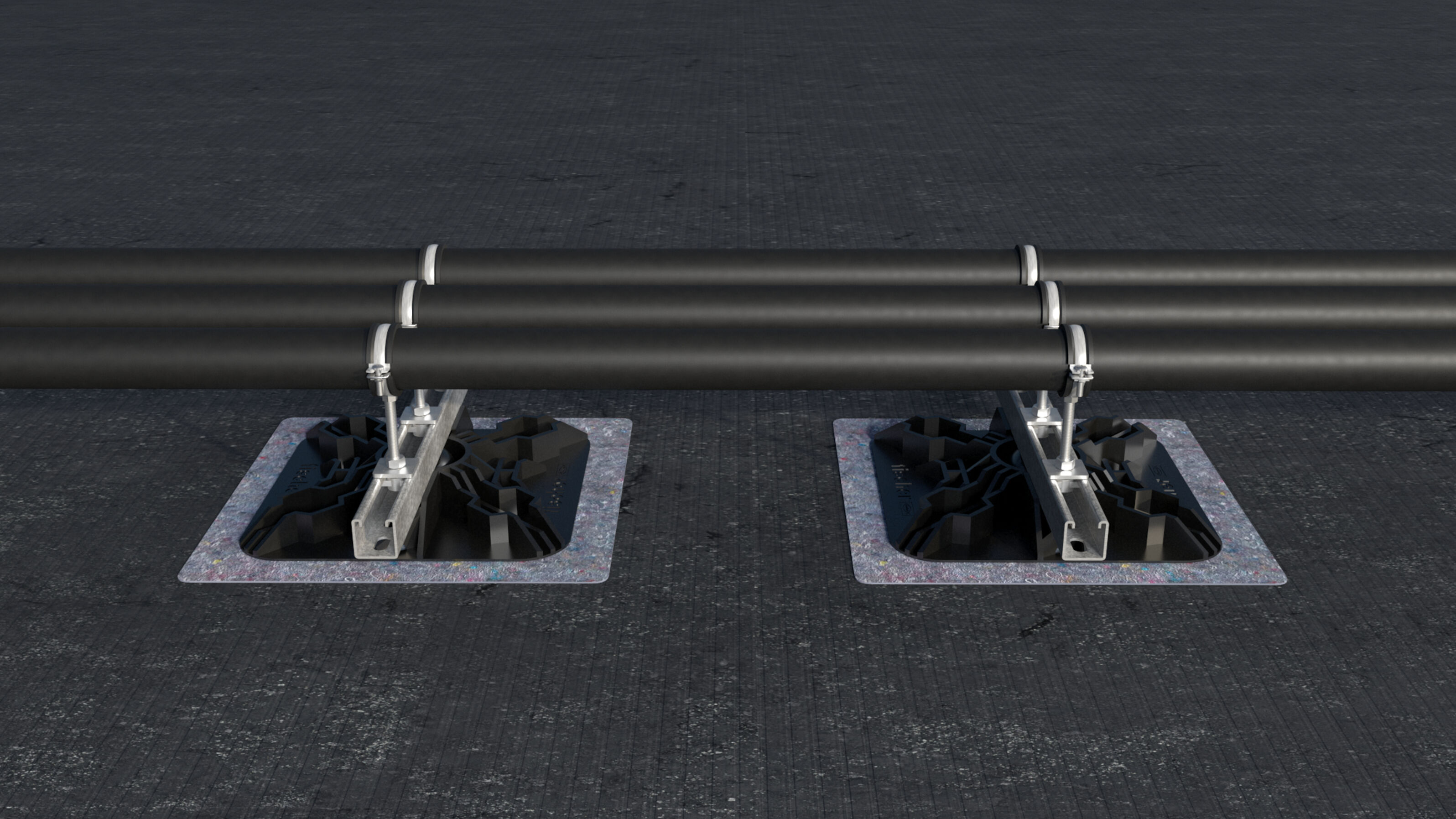 fischer FFRP Flat roof base protector