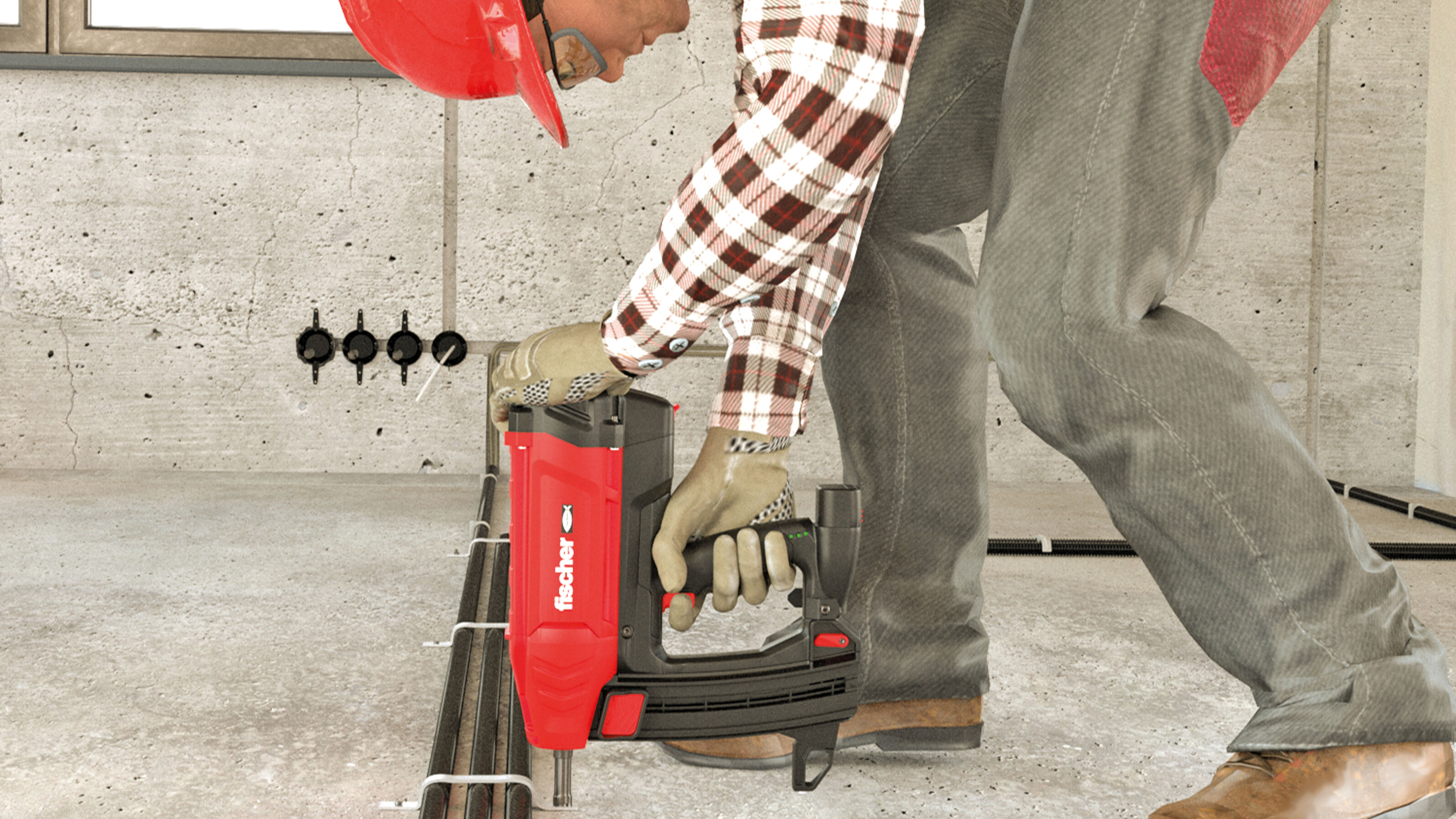 Gas Fastening Gas actuated fastening tool FGC 100 - fischer fixings