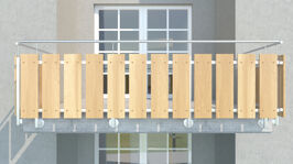 Ensemble fixation parabole sur balcon acier galvanisé PACK F4
