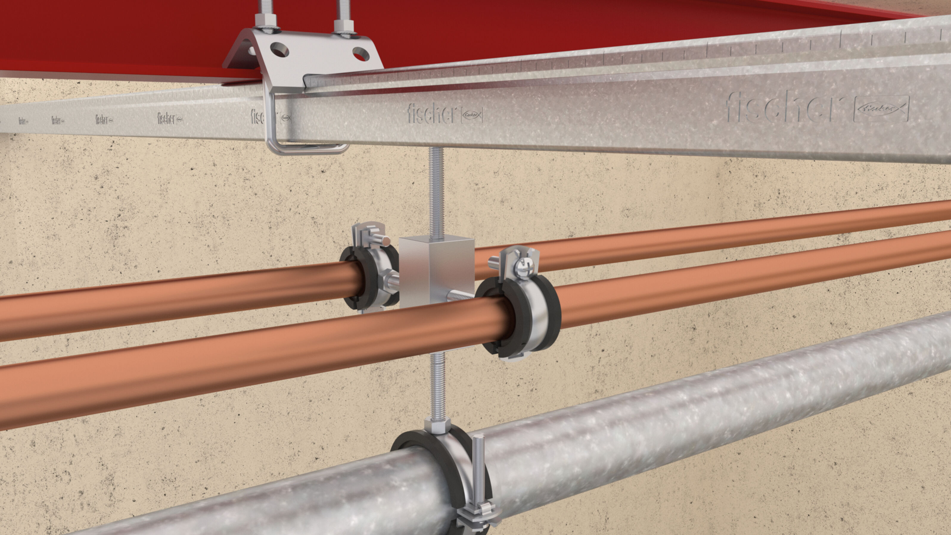 Hinged pipe clamp FGRS