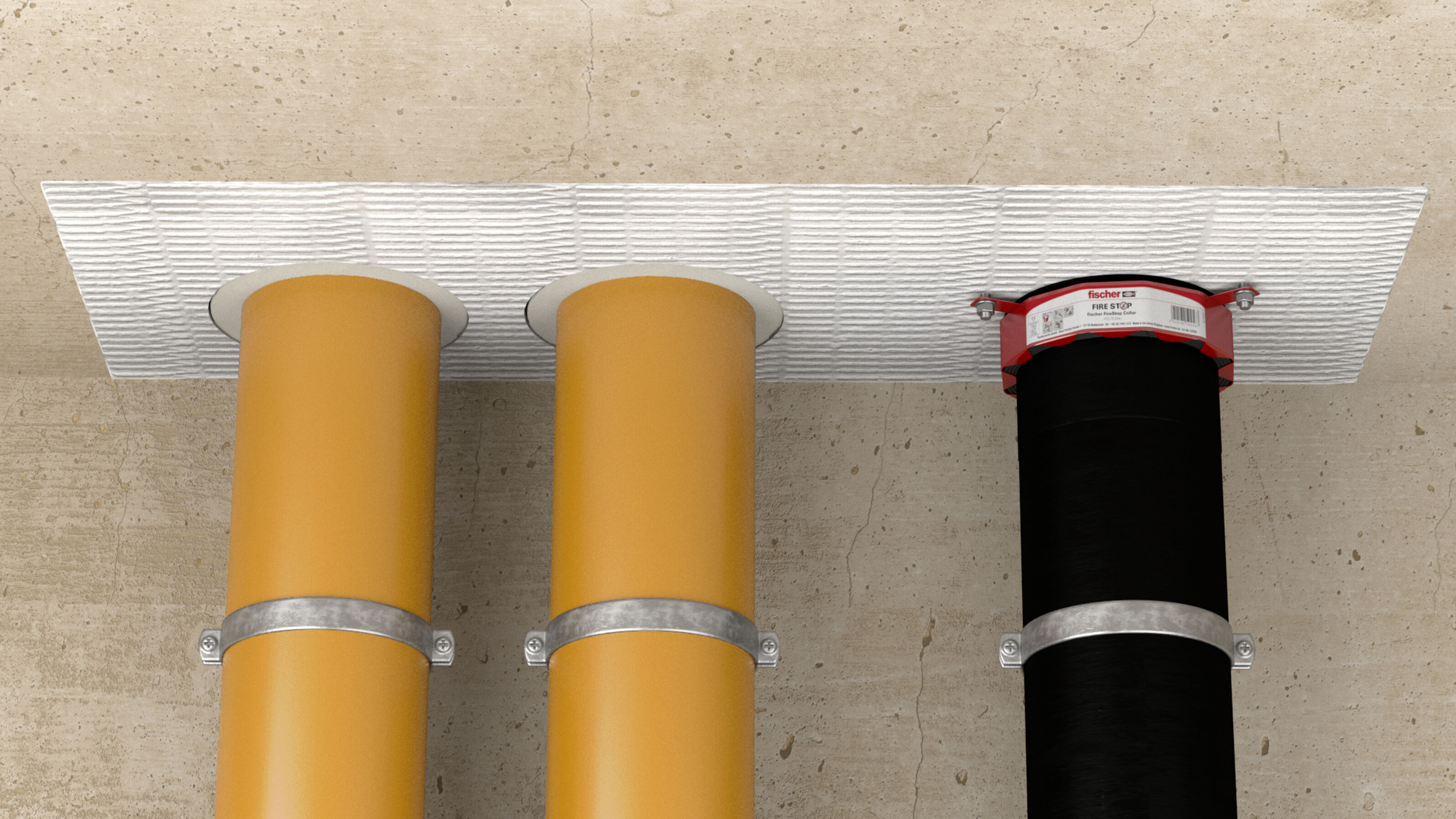 Fire Wrapped Pvc Intumescent Pipe Wraps FiPW