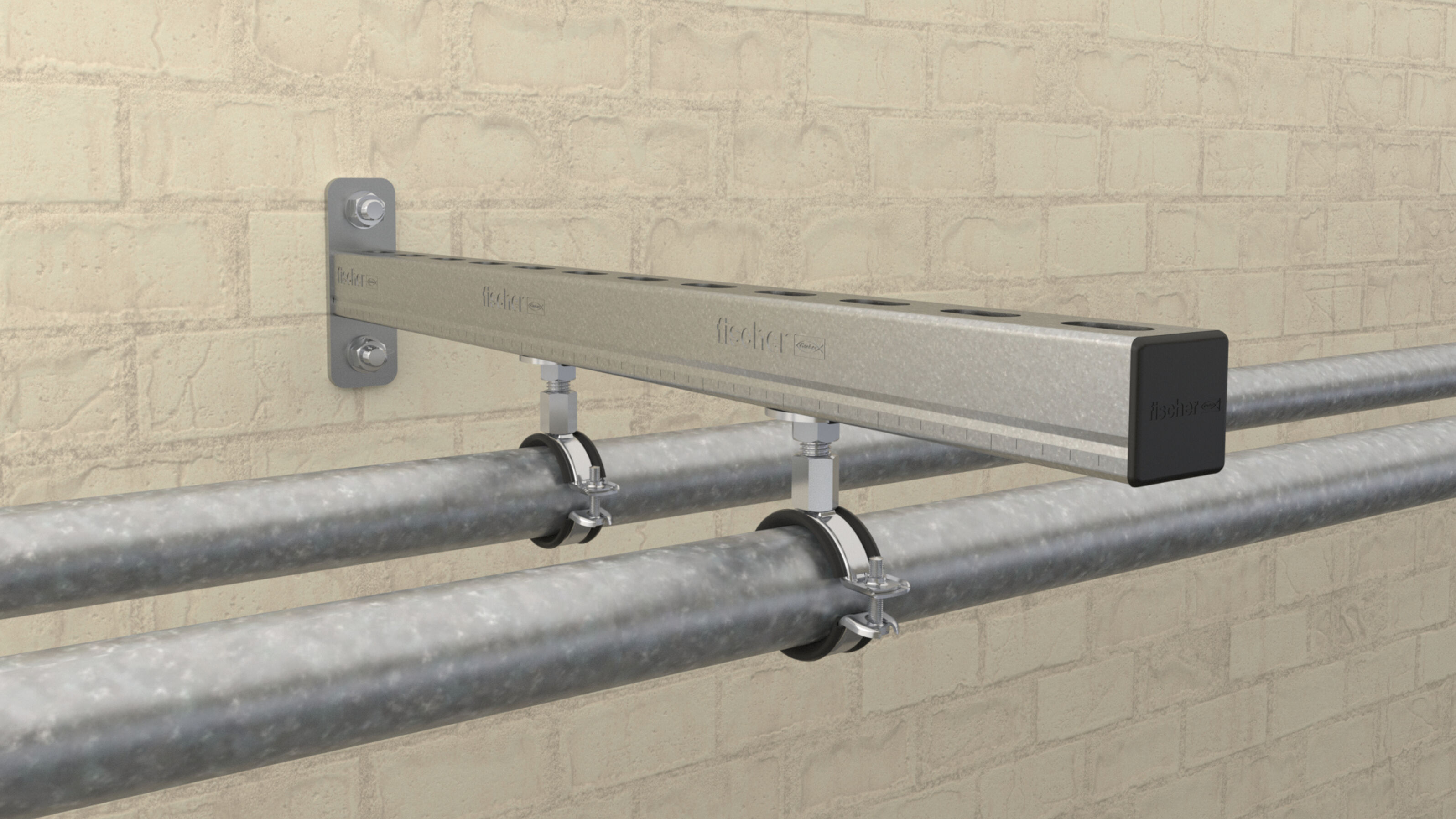 Hinged pipe clamp FGRS Universal