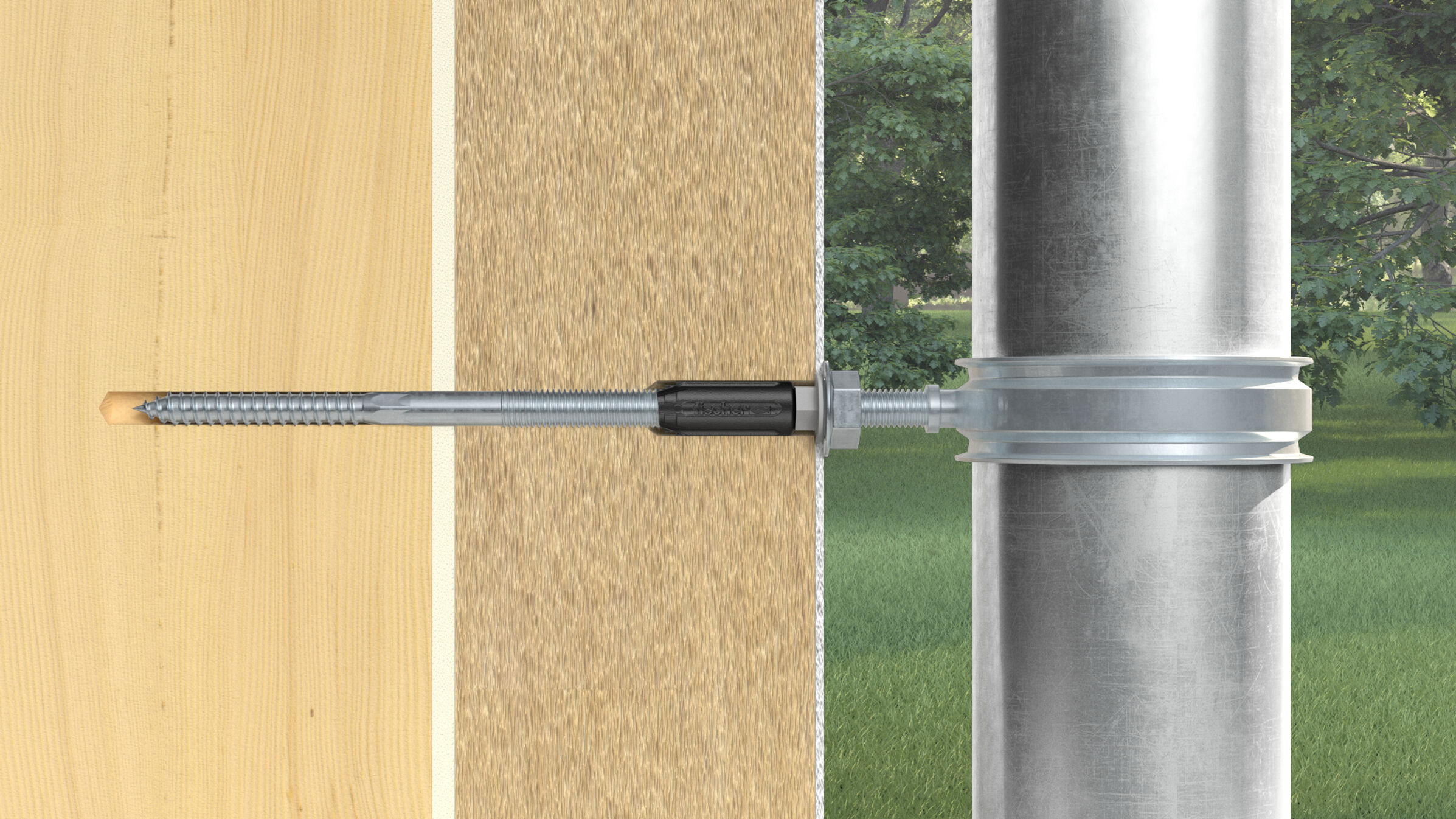 Stand-off installation TherMax 8 - fischer international