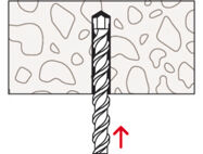 Installation fastening tie base FF base DF with plug