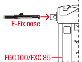 Installation fastening tie FF DF with direct fastening