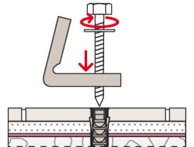 Fissaggio Nascosto Fischer WB 5 NH - Per Water E Bidet A Pavimento, Foro Ø20, Con Viti E Staffe - Foto 2