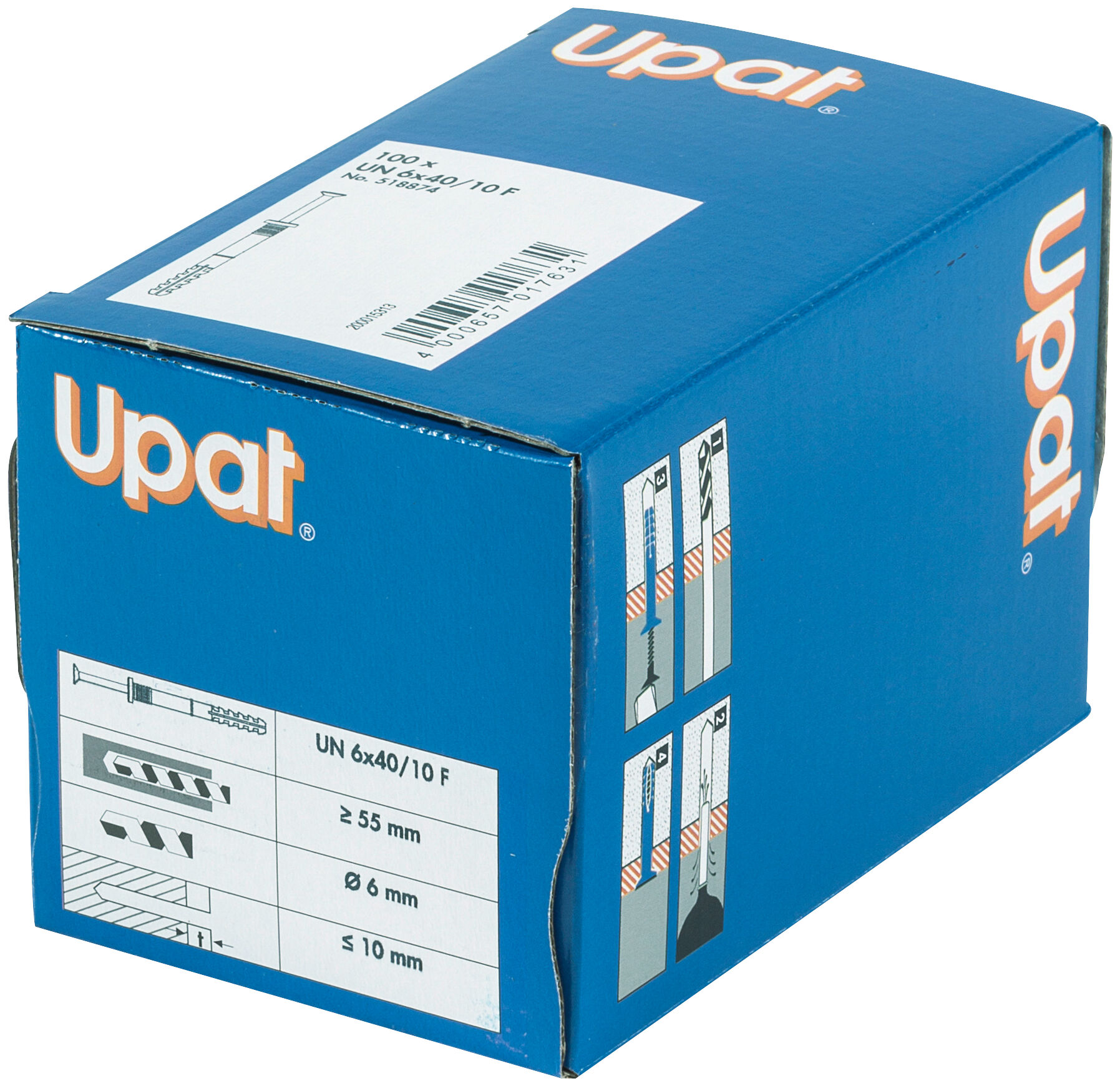 Packaging: "UN 6 x 40/10 F"