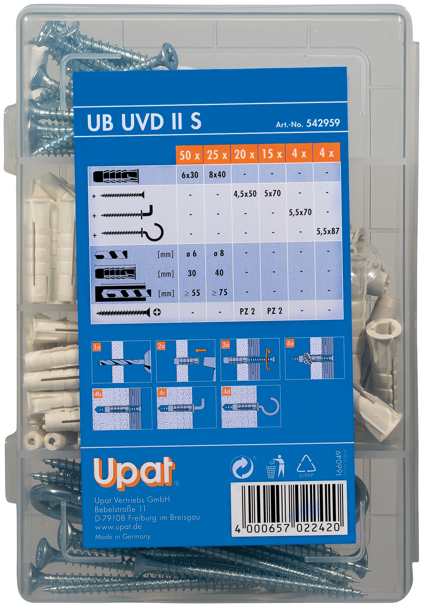 Packaging: "UB UVD II S Box"