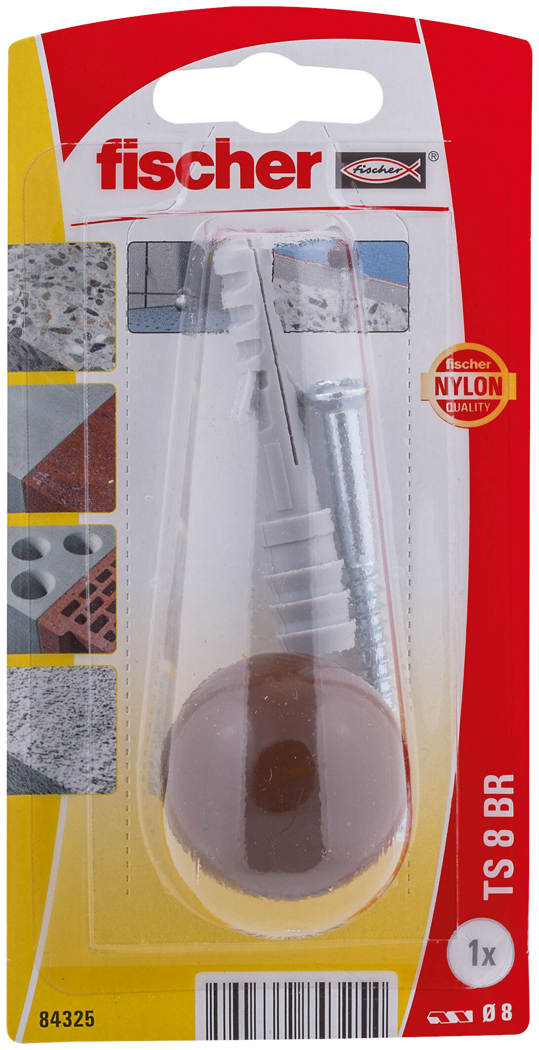Packaging: "fischer doorstop TS 8 BR K"