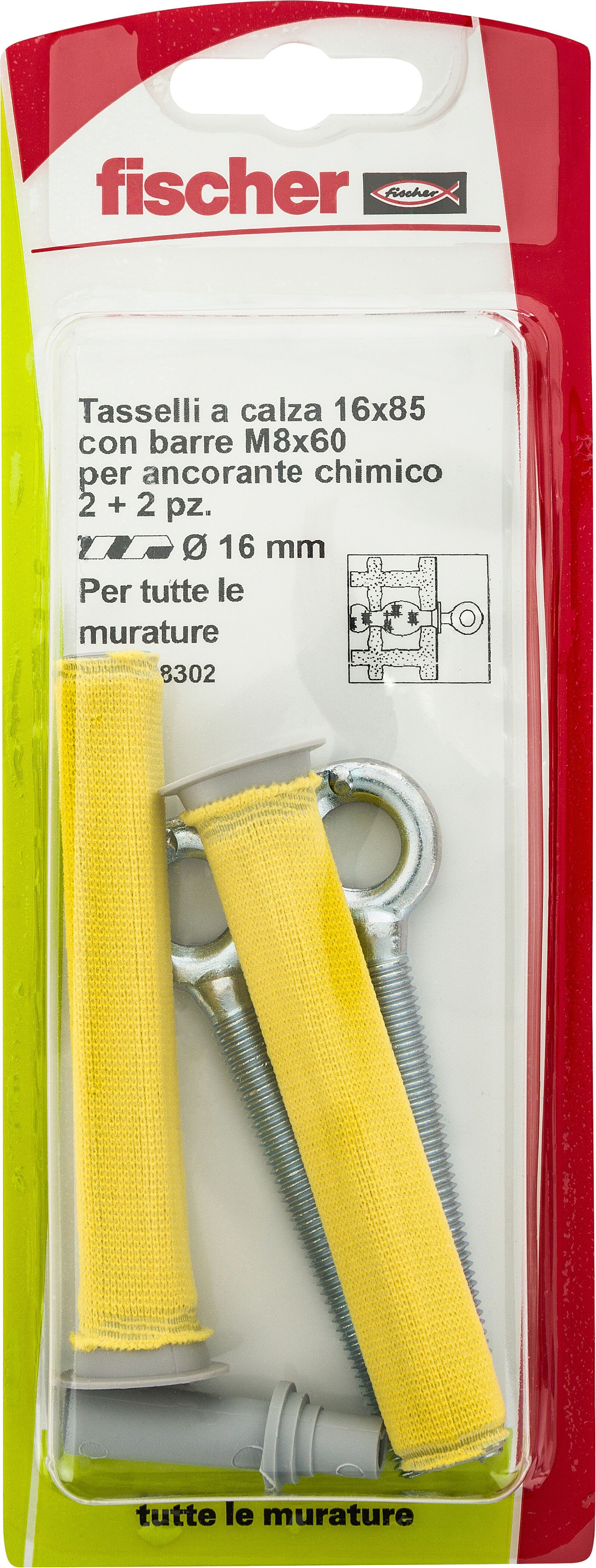 Confezione: "FIS H 16x85 N calza+occhioli M"