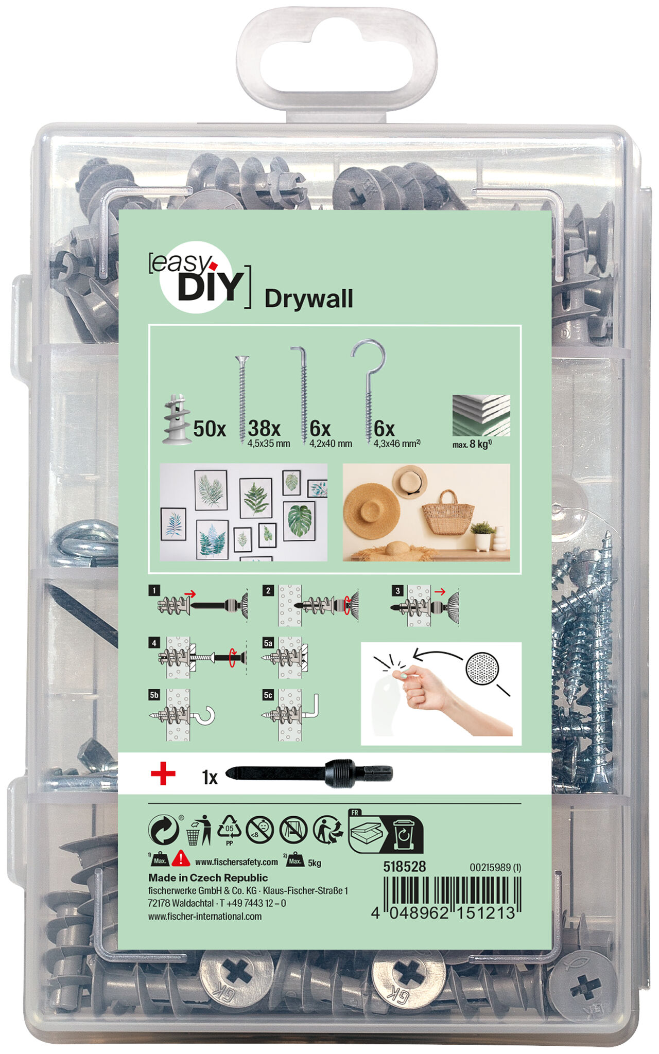 Packaging: "fischer EasyDIY Box Drywall NV (101)"