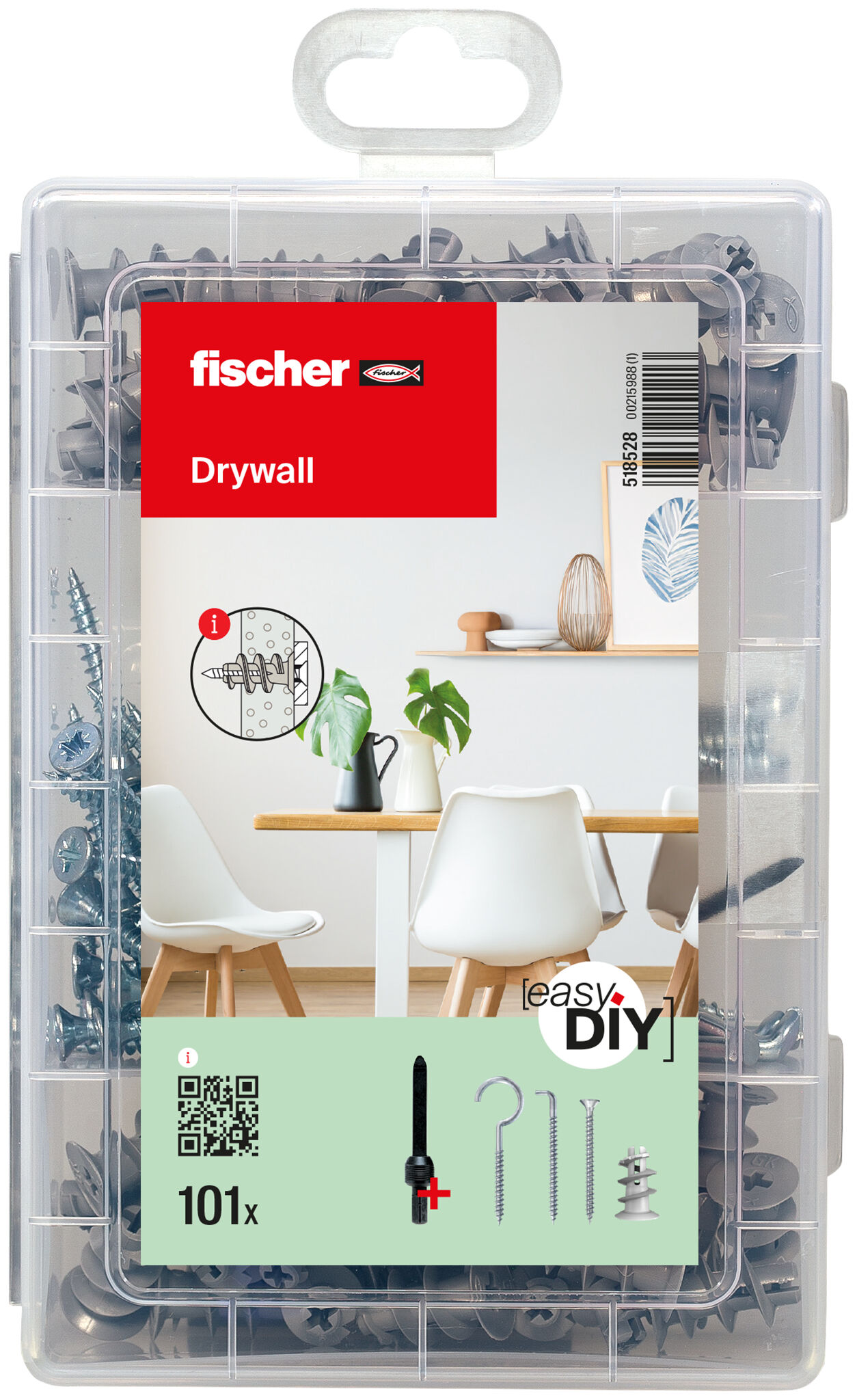 Packaging: "fischer EasyDIY Box Drywall NV (101)"