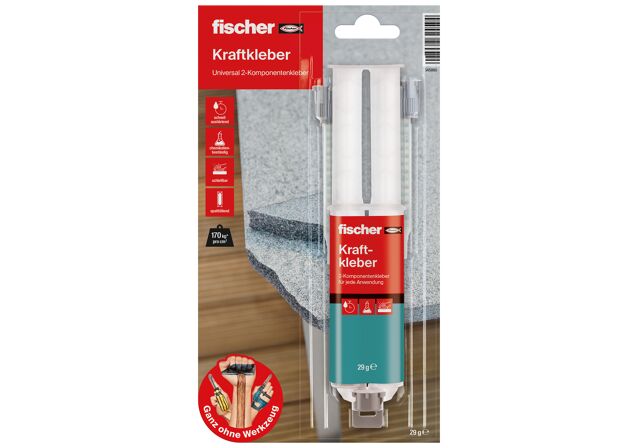 Verpackung: "fischer Kraftkleber"