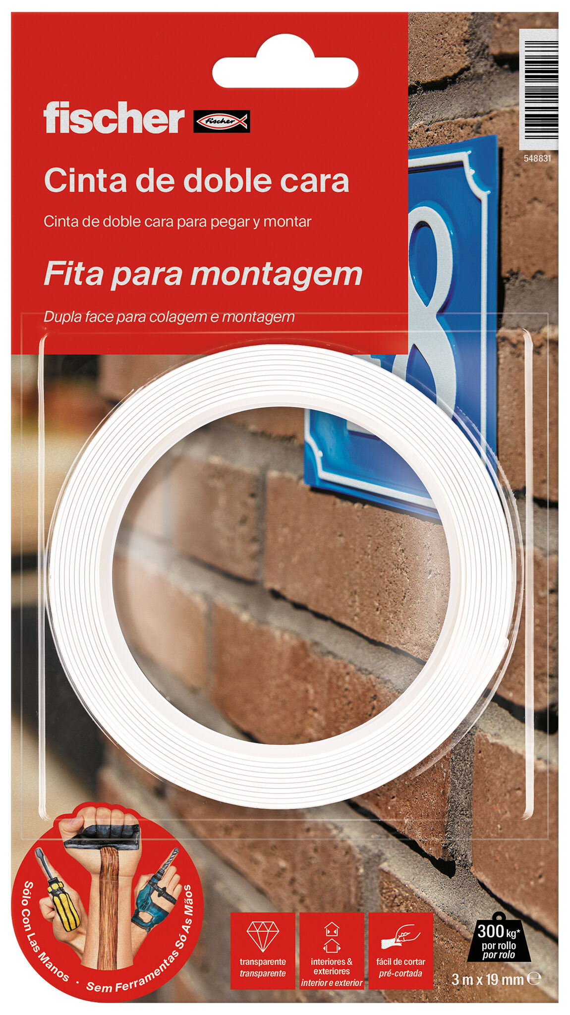 Packaging: "SCLM CINTA DE DOBLE CARA"