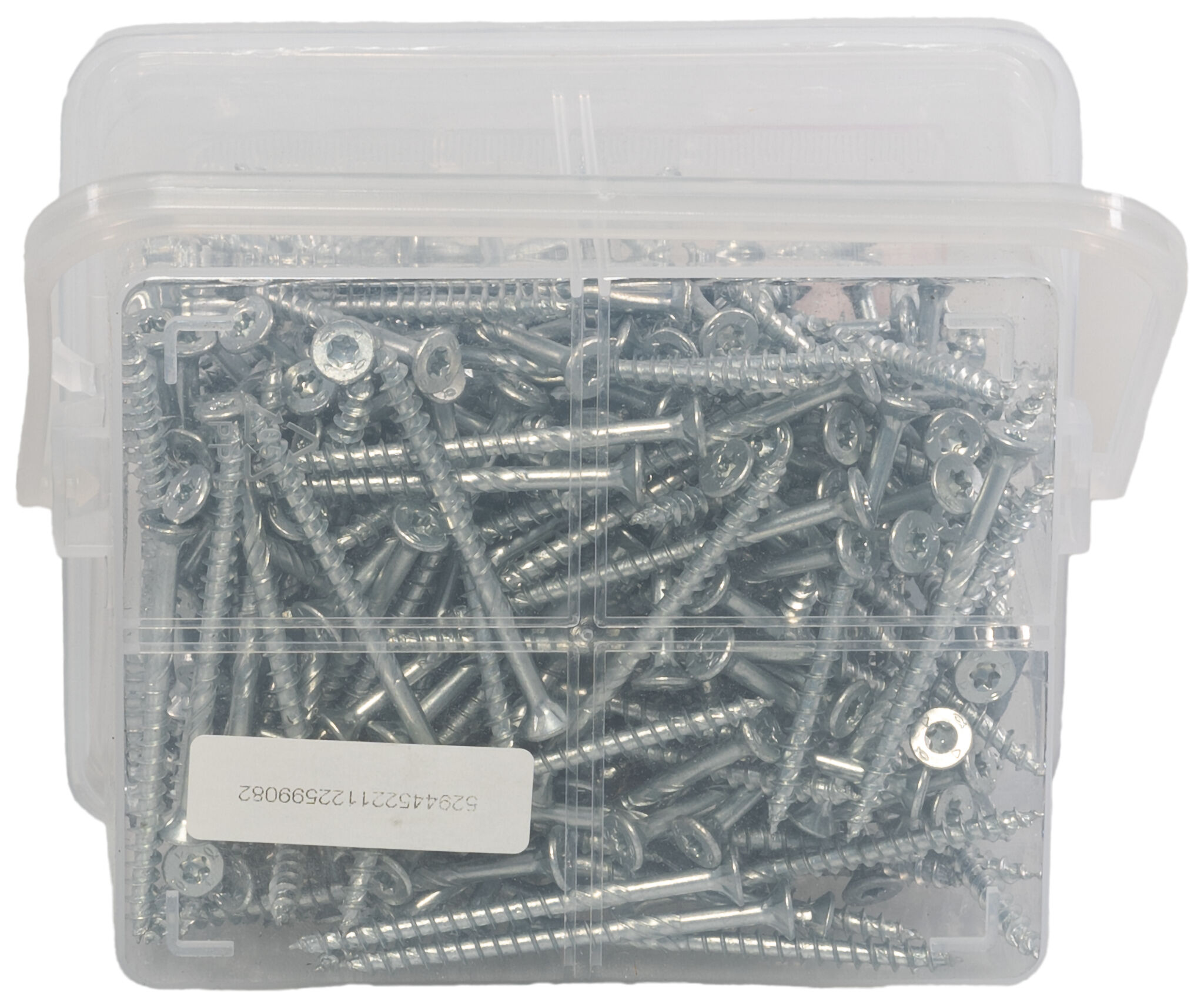 Packaging: "fischer Chipboard screw PowerFast FPF II CTP 4.5 x 60 BC countersunk head TX star recess partial thread blue zinc plated"