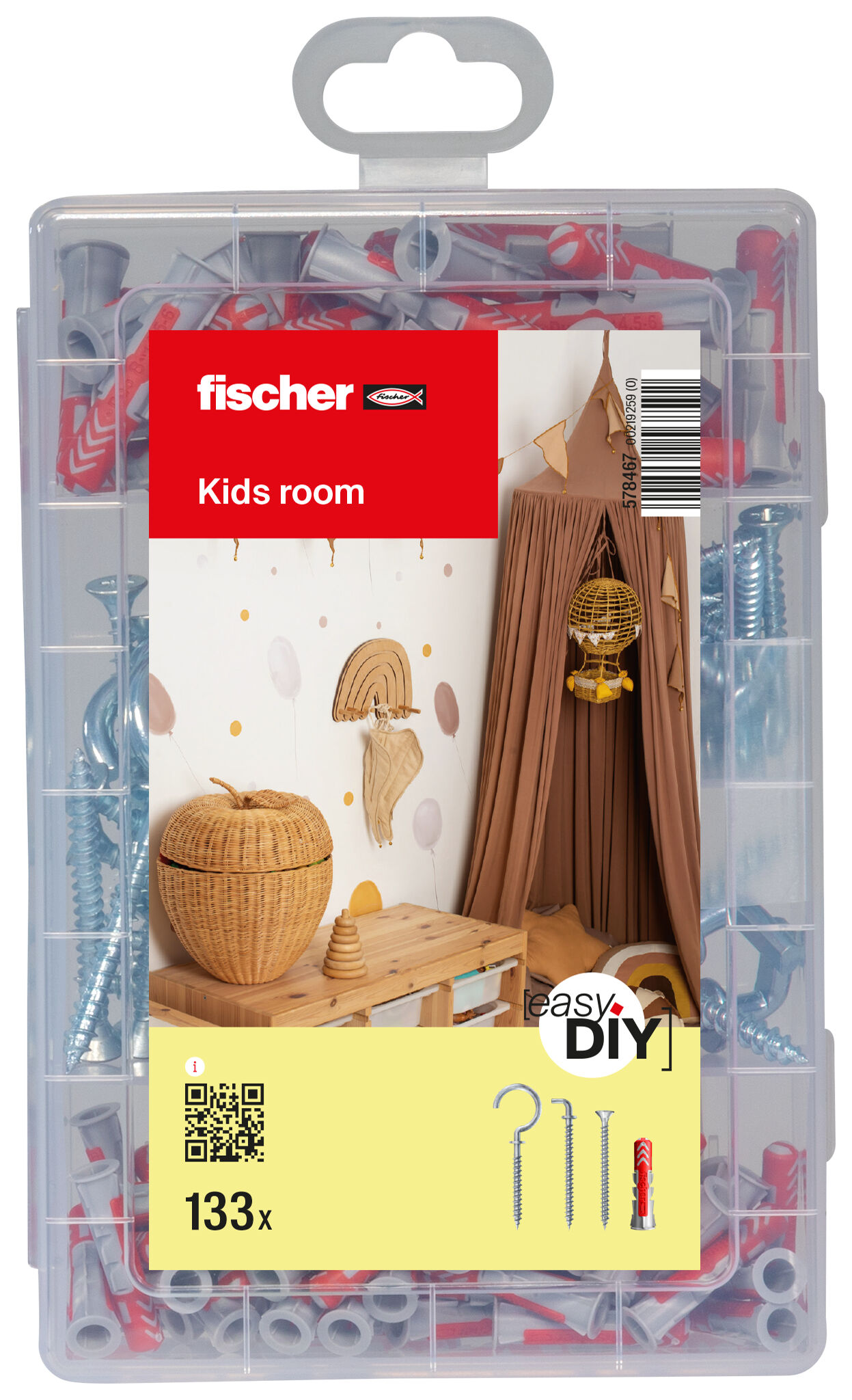 Packaging: "fischer EasyDIY Box Kids room (133)"
