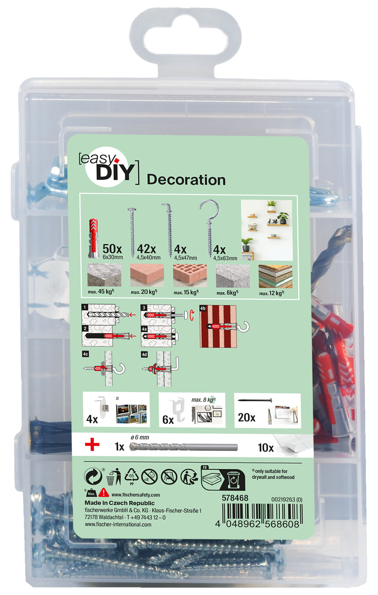 Packaging: "fischer EasyDIY box Decoration (141)"