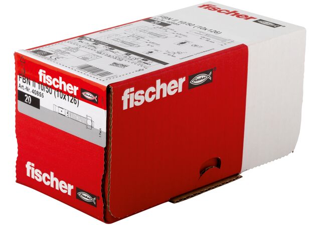 Packaging: "fischer Snelbouwanker FBN II 10/50 elektrolytisch verzinkt staal"