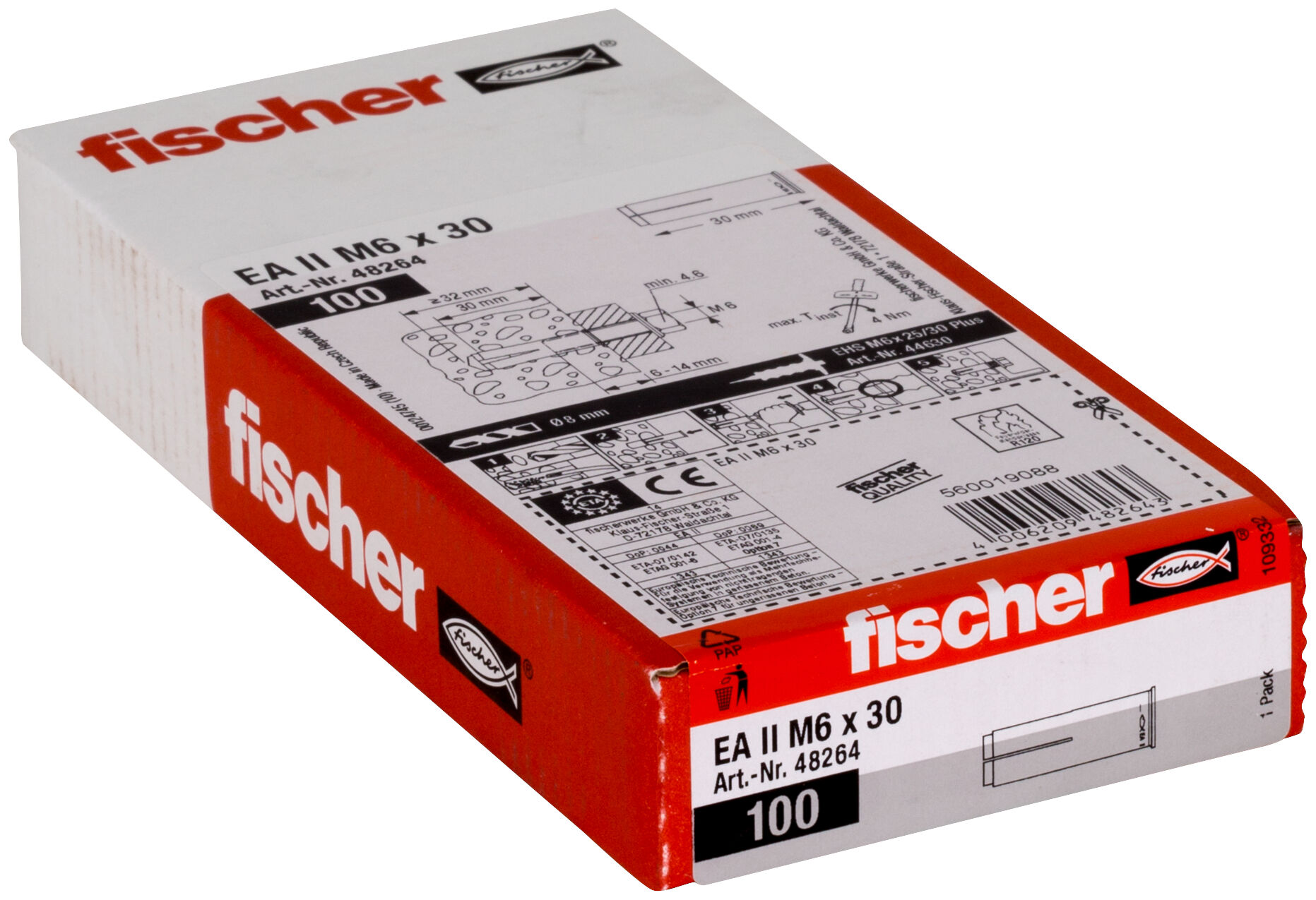 Confezione: "EA II M6 Ancorante a percussione"