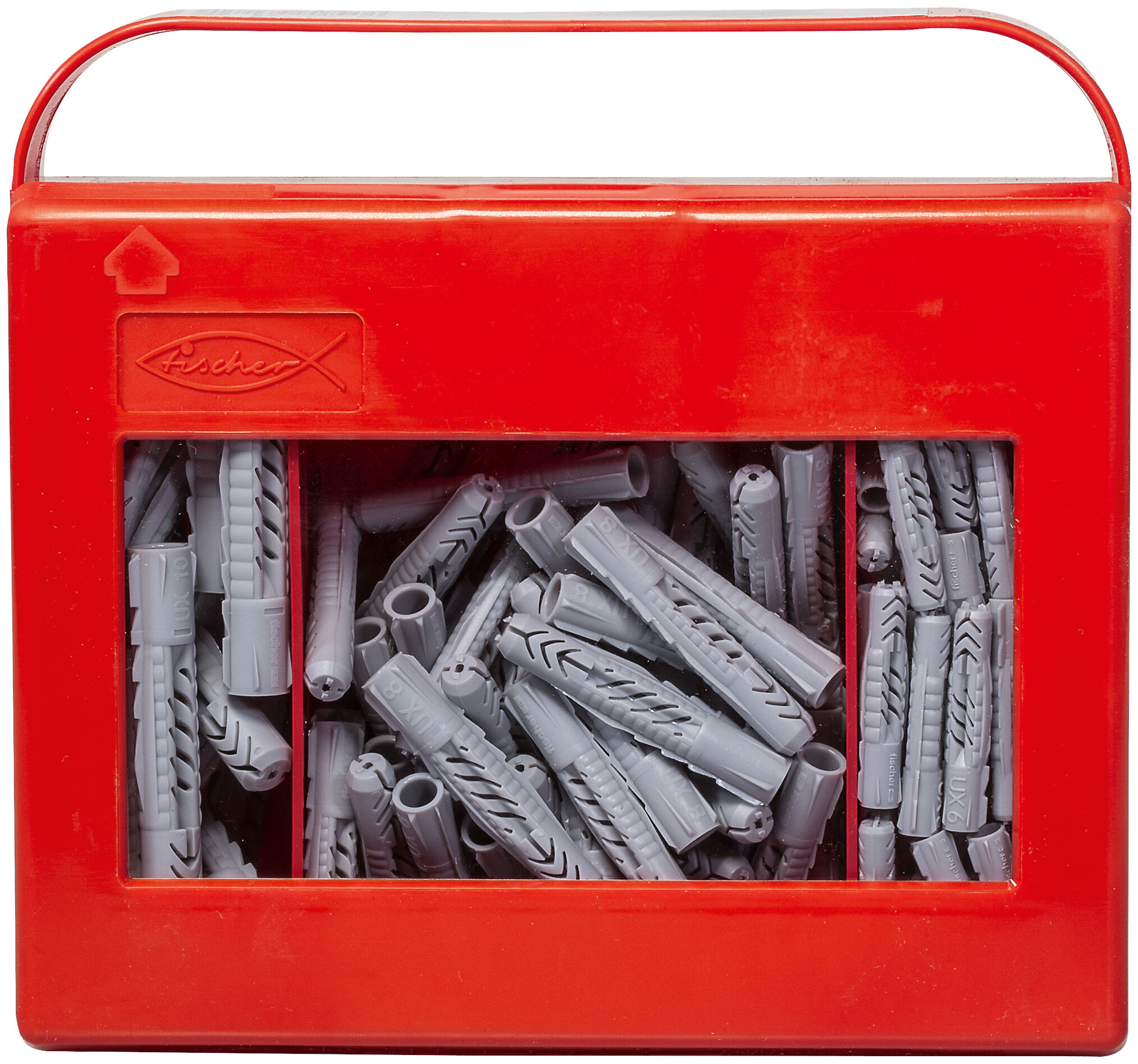 Packaging: "fischer installation box Universal plug UX6/8/10"