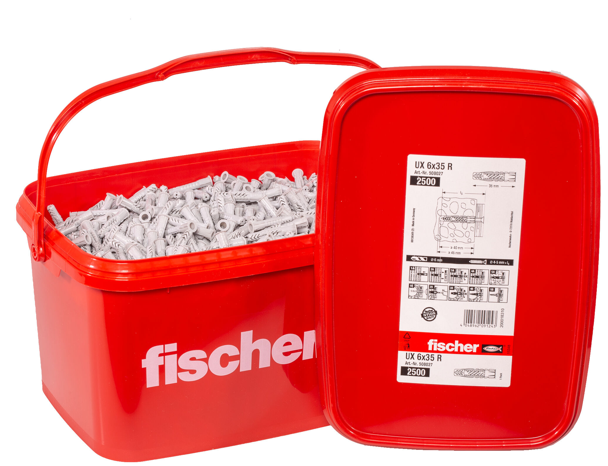 Packaging: "Cubo Tacos universales UX 6 x 35 R - 2.500 uds."