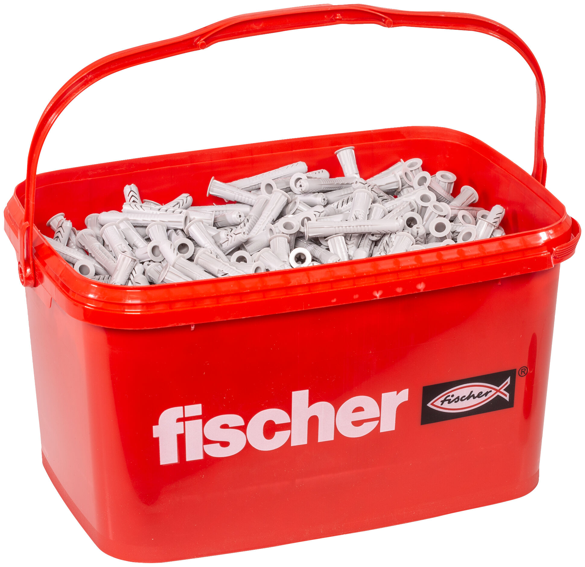 Verpackung: "fischer Universaldübel UX 8 x 50 R im Eimer"