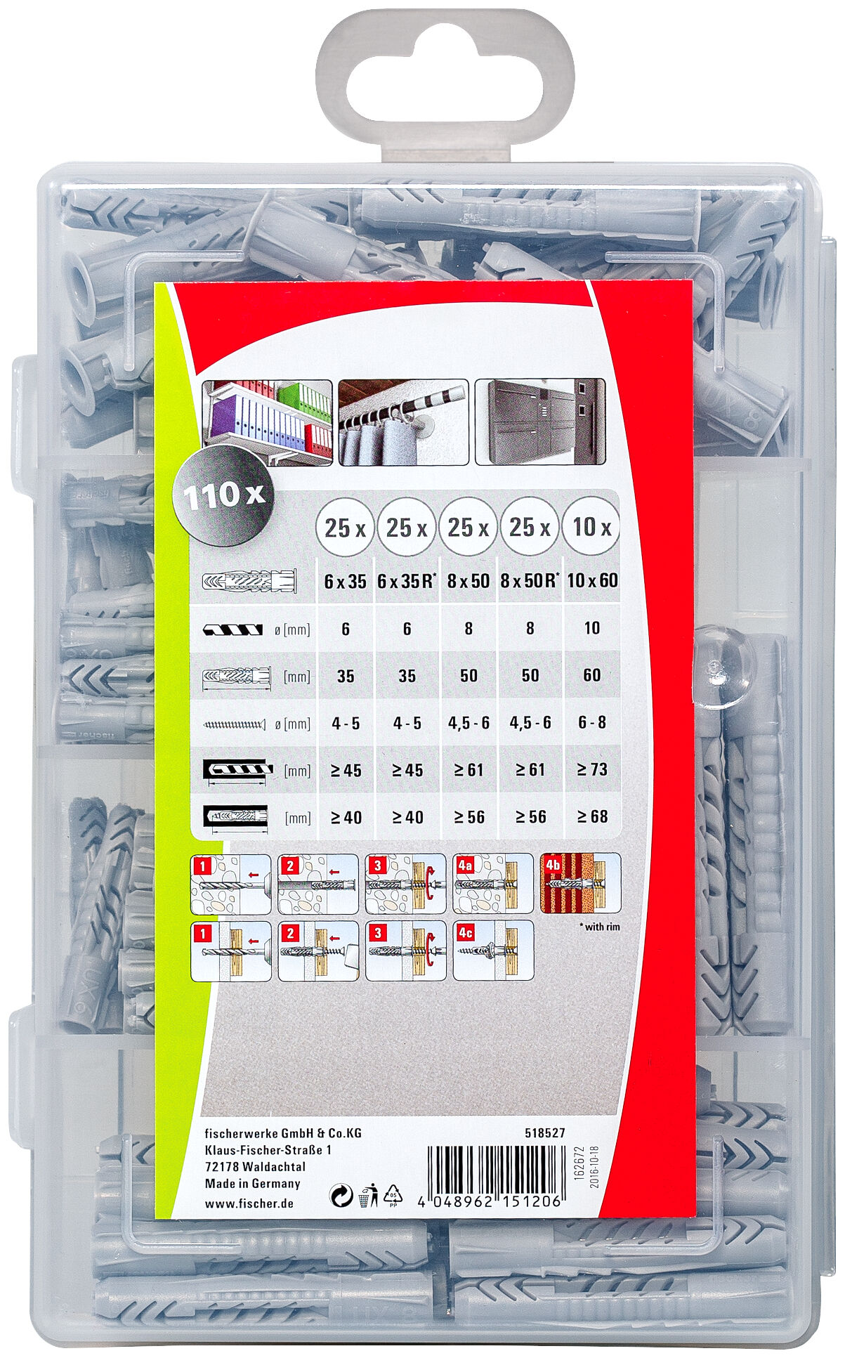 Packaging: "fischer Profi-Box UX / UX-R"